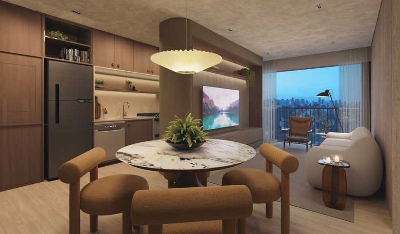 2 Dormitórios — 64 m²