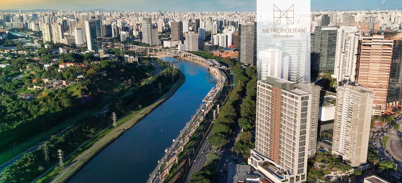 Vista aérea da região do Metropolitan by Lindenberg