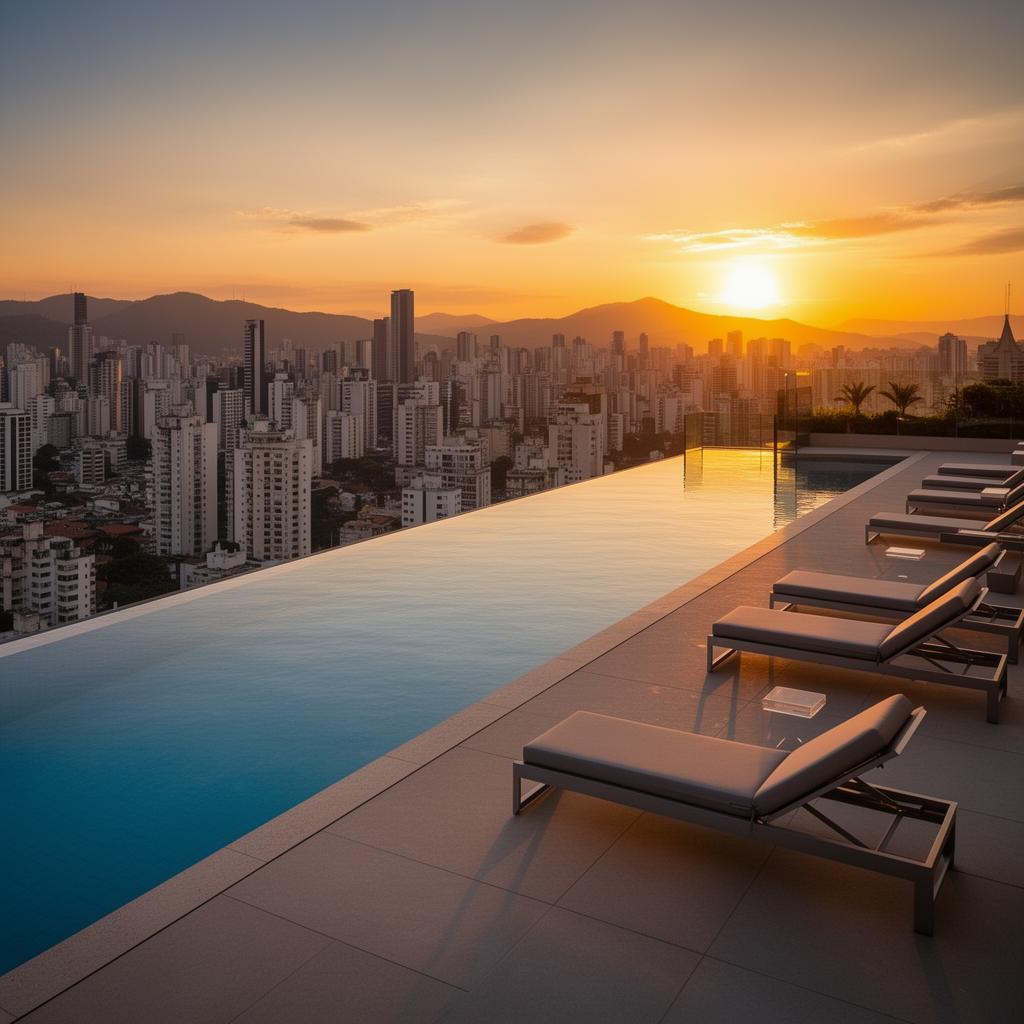 Rooftop com piscina
